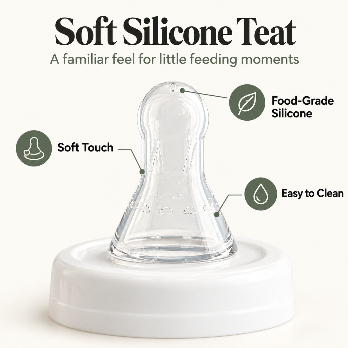 EasySip soft silicone teat